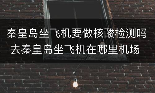 秦皇岛坐飞机要做核酸检测吗 去秦皇岛坐飞机在哪里机场