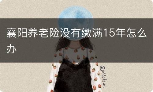 襄阳养老险没有缴满15年怎么办