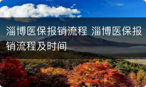 淄博医保报销流程 淄博医保报销流程及时间