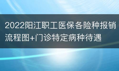 2022阳江职工医保各险种报销流程图+门诊特定病种待遇