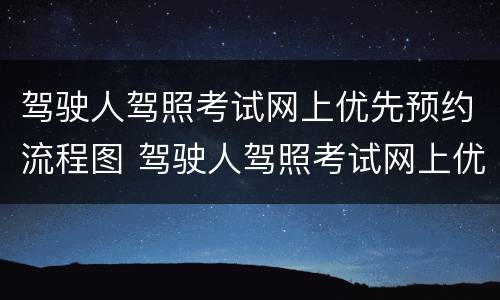 驾驶人驾照考试网上优先预约流程图 驾驶人驾照考试网上优先预约流程图片