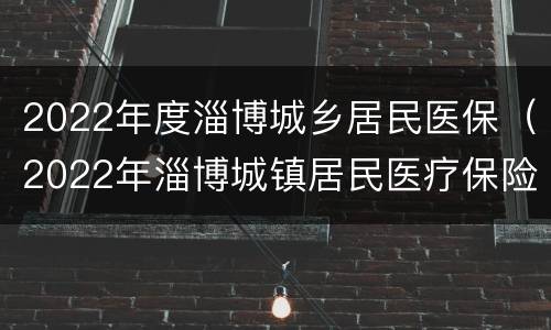 2022年度淄博城乡居民医保（2022年淄博城镇居民医疗保险）