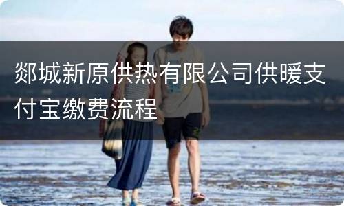郯城新原供热有限公司供暖支付宝缴费流程