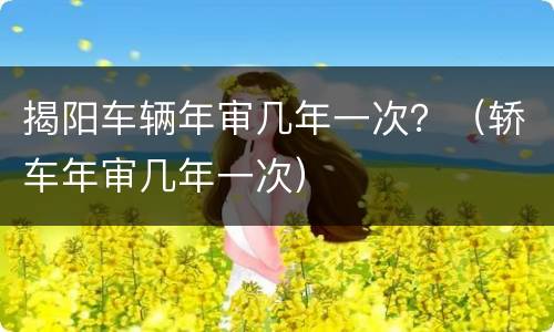 揭阳车辆年审几年一次？（轿车年审几年一次）