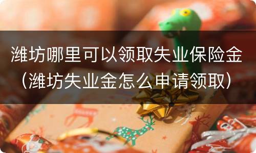 潍坊哪里可以领取失业保险金（潍坊失业金怎么申请领取）