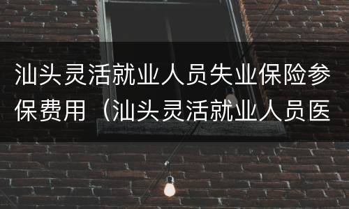 汕头灵活就业人员失业保险参保费用（汕头灵活就业人员医保）