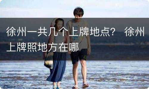 徐州一共几个上牌地点？ 徐州上牌照地方在哪