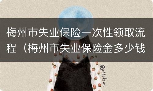 梅州市失业保险一次性领取流程（梅州市失业保险金多少钱一个月）