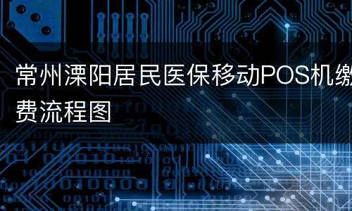 常州溧阳居民医保移动POS机缴费流程图