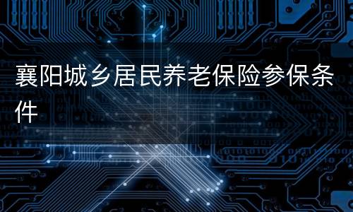 襄阳城乡居民养老保险参保条件