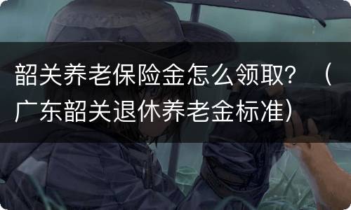 韶关养老保险金怎么领取？（广东韶关退休养老金标准）