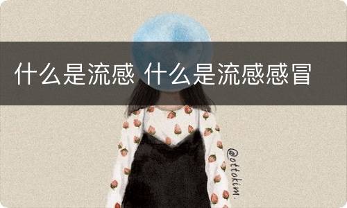 什么是流感 什么是流感感冒