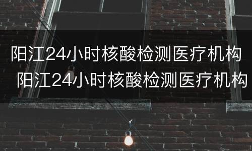 阳江24小时核酸检测医疗机构 阳江24小时核酸检测医疗机构电话