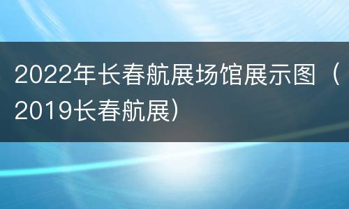 2022年长春航展场馆展示图（2019长春航展）