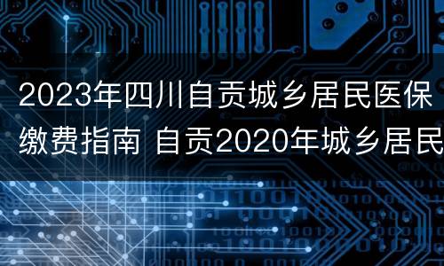 2023年四川自贡城乡居民医保缴费指南 自贡2020年城乡居民医疗保险