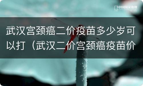 武汉宫颈癌二价疫苗多少岁可以打（武汉二价宫颈癌疫苗价格）