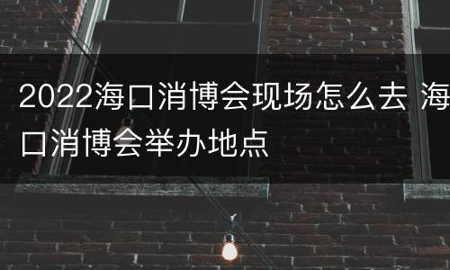 2022海口消博会现场怎么去 海口消博会举办地点