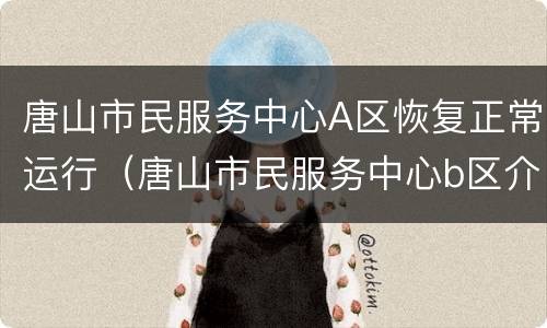 唐山市民服务中心A区恢复正常运行（唐山市民服务中心b区介绍）