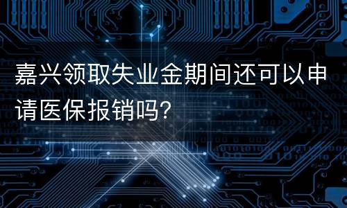 嘉兴领取失业金期间还可以申请医保报销吗？