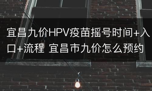 宜昌九价HPV疫苗摇号时间+入口+流程 宜昌市九价怎么预约