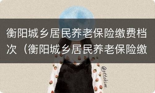 衡阳城乡居民养老保险缴费档次（衡阳城乡居民养老保险缴费档次查询）