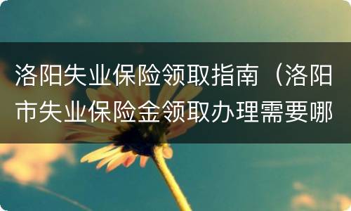 洛阳失业保险领取指南（洛阳市失业保险金领取办理需要哪些材料）