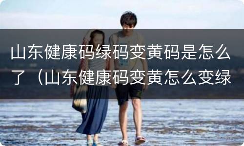 山东健康码绿码变黄码是怎么了（山东健康码变黄怎么变绿）