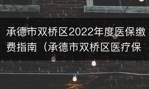 承德市双桥区2022年度医保缴费指南（承德市双桥区医疗保险电话）