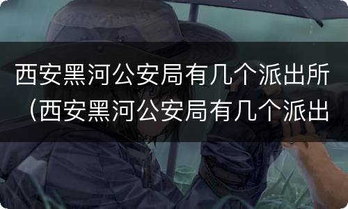 西安黑河公安局有几个派出所（西安黑河公安局有几个派出所所长）