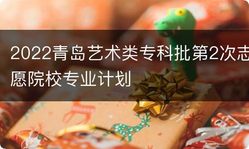2022青岛艺术类专科批第2次志愿院校专业计划