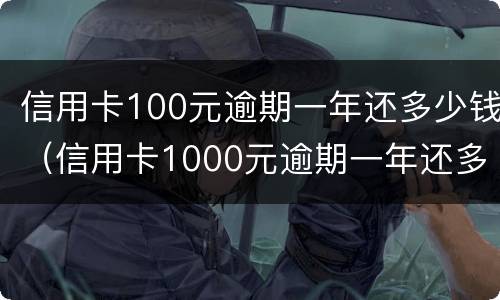 信用卡100元逾期一年还多少钱（信用卡1000元逾期一年还多少）