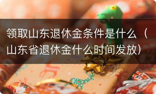 领取山东退休金条件是什么（山东省退休金什么时间发放）