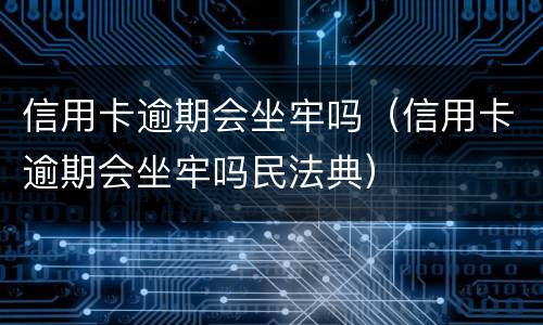 信用卡逾期会坐牢吗（信用卡逾期会坐牢吗民法典）