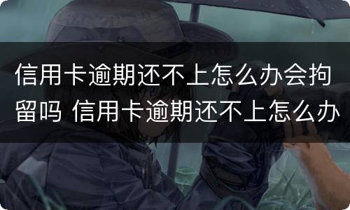 信用卡逾期还不上怎么办会拘留吗 信用卡逾期还不上怎么办会拘留吗知乎