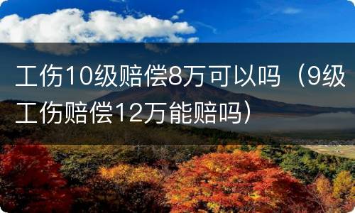 工伤10级赔偿8万可以吗（9级工伤赔偿12万能赔吗）