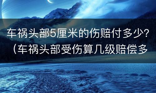 车祸头部5厘米的伤赔付多少？（车祸头部受伤算几级赔偿多少）