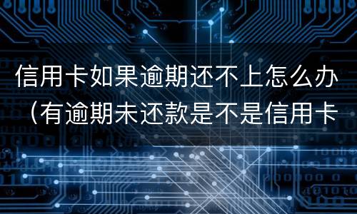 信用卡如果逾期还不上怎么办（有逾期未还款是不是信用卡办不了）