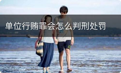 单位行贿罪会怎么判刑处罚