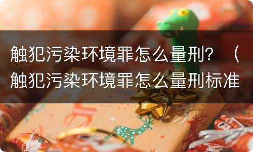 触犯污染环境罪怎么量刑？（触犯污染环境罪怎么量刑标准）