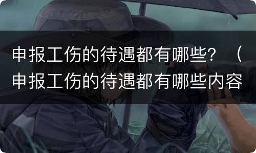 申报工伤的待遇都有哪些？（申报工伤的待遇都有哪些内容）