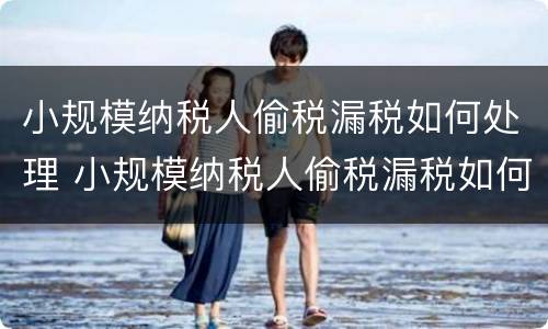 小规模纳税人偷税漏税如何处理 小规模纳税人偷税漏税如何处理的