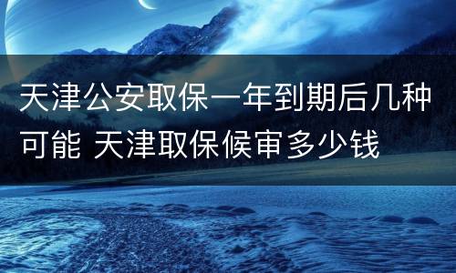 天津公安取保一年到期后几种可能 天津取保候审多少钱