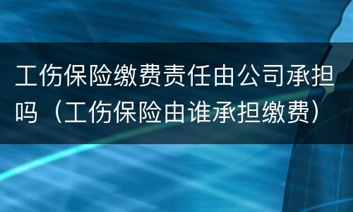 工伤保险缴费责任由公司承担吗（工伤保险由谁承担缴费）