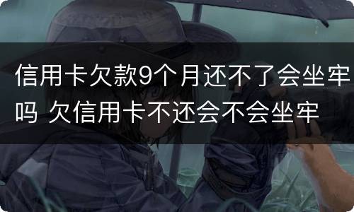 信用卡欠款9个月还不了会坐牢吗 欠信用卡不还会不会坐牢