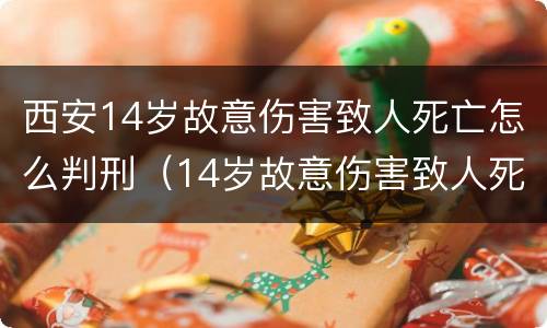 西安14岁故意伤害致人死亡怎么判刑（14岁故意伤害致人死亡 判决）