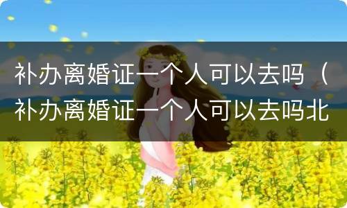 补办离婚证一个人可以去吗（补办离婚证一个人可以去吗北京）