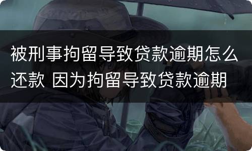 被刑事拘留导致贷款逾期怎么还款 因为拘留导致贷款逾期