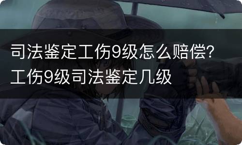 司法鉴定工伤9级怎么赔偿？ 工伤9级司法鉴定几级