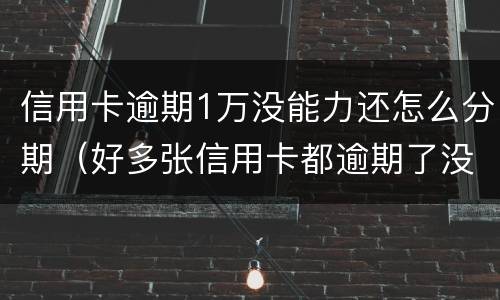 信用卡逾期1万没能力还怎么分期（好多张信用卡都逾期了没有能力还怎么办）