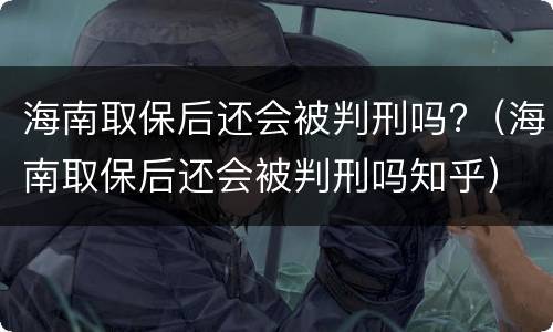 海南取保后还会被判刑吗?（海南取保后还会被判刑吗知乎）